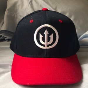 A flat top baseball hat